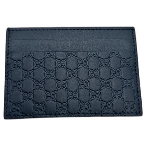 gucci marmont card holder blue|Gucci microguccissima card holder.